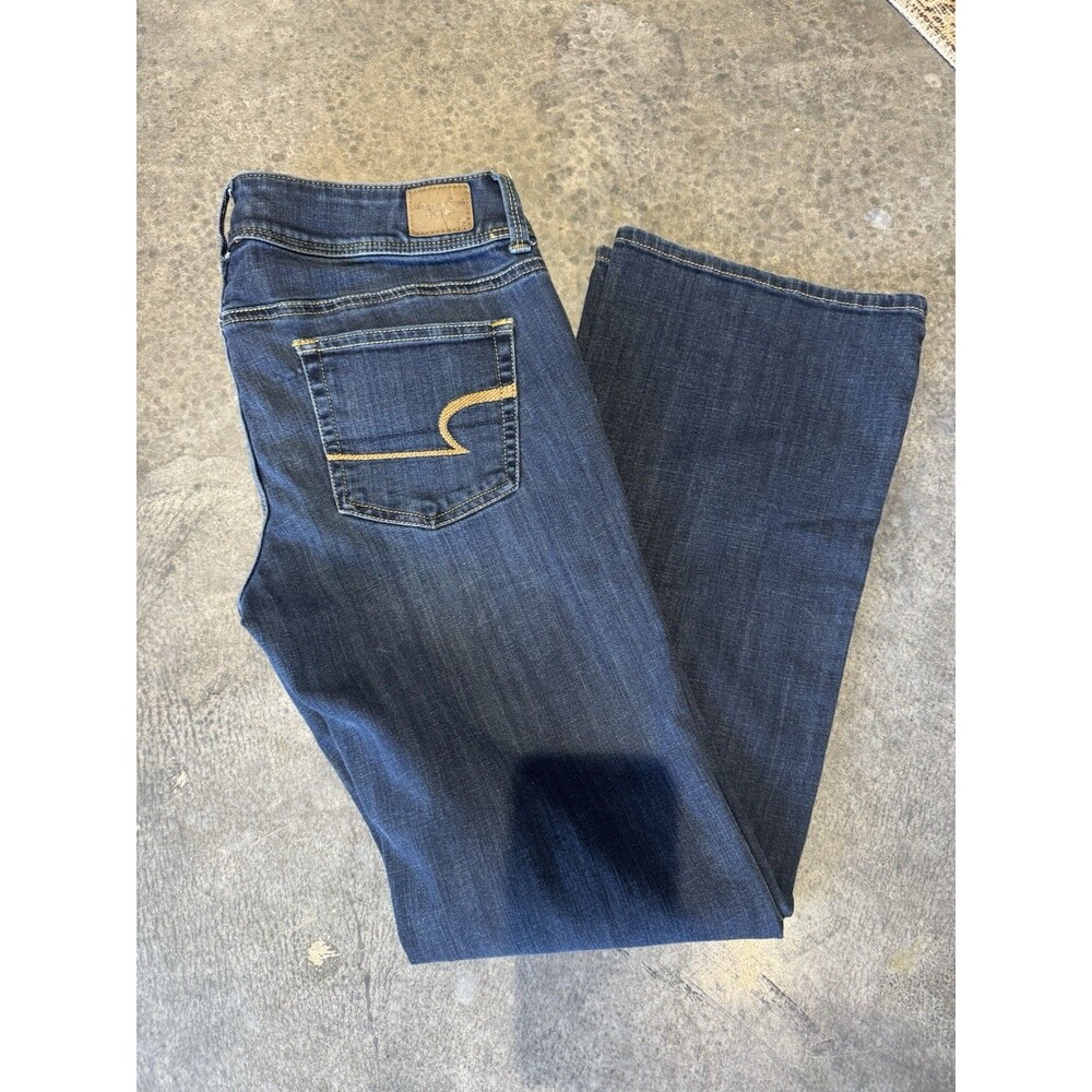 American Eagle Stretch Slim Boot Blue Jeans Womens 10